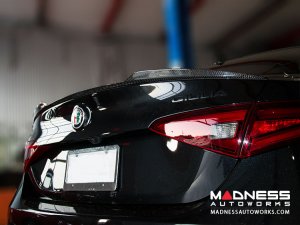 Alfa Romeo Giulia Trunk Spoiler - Carbon Fiber - QV Style - Feroce Carbon 